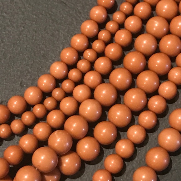 Faux Butterscotch Amber Multiple Strands Necklace - Picture 3 of 4